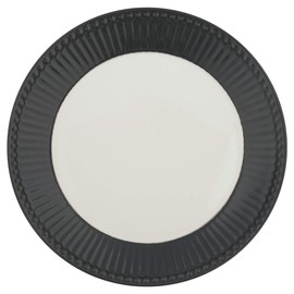 Greengate STWPLAAALI8806 Alice Plate Dark Grey 23.5 cm