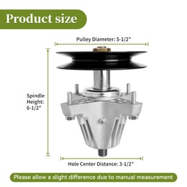 wyevee 918-06978 Spindle for 54" Cub-Cadet/MTD/Troy Bilt Deck Mower, 618-06978 Spindle for Troy Bilt Cub-Cadet RZT-L54 XT2-GX54, Craftsman G8600 Z6600 Lawn Mower(3 Pack)