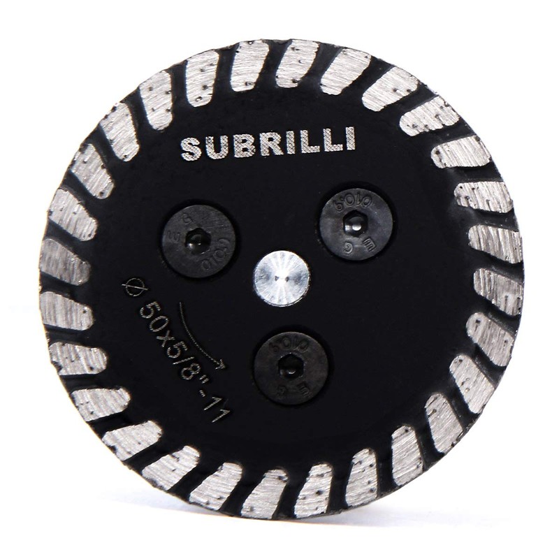 SUBRILLI 2-Pcs 50mm Mini Engraving Diamond Saw Blade with RemovabIe