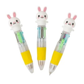Fun Express 3 1/2" Micro Easter Bunny Plastic Shuttle Pens - 12 Pieces