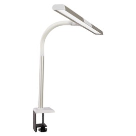 OttLite Extra Wide Area LED Clamp Lamp, Clearsun, Silver, Shipper