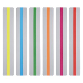 PATIKIL Reading Strips with Guide, 6 Pack Colored Overlay Bookmarks to Reduce Visual Stress Teaching Aids for Teaching 6 Colors