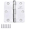 Door Hinge 3 1/2 Inch Interior Door Hinges Satin Nickel