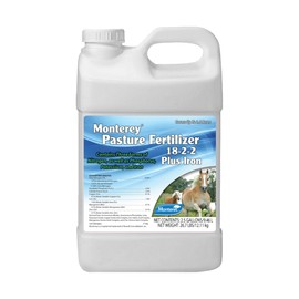 Monterey 18-2-2 Pasture Fertilizer Plus Iron, 2.5 Gallon (Covers up to 2.5 Acres)