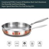 DELARLO Full Clad Tri-Ply Stainless Steel Frying Pan 10 inch,