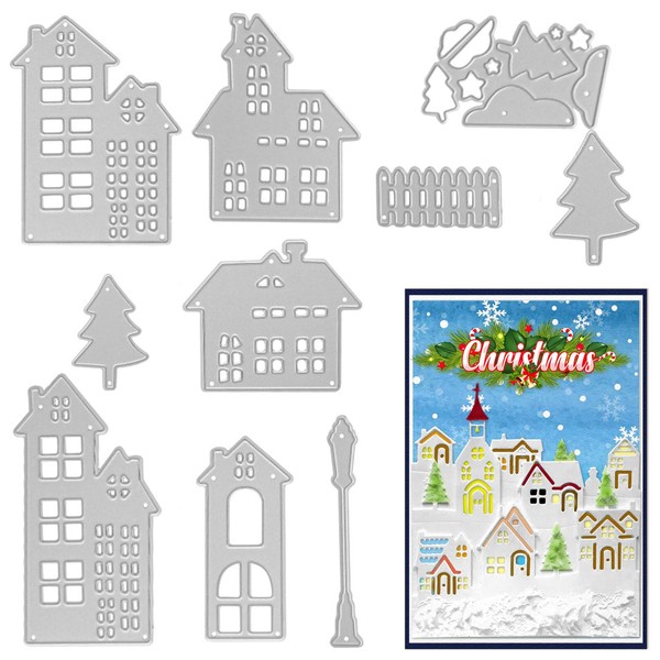 House Trees Cutting Dies for Card Making and Photo Album