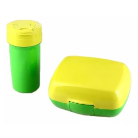 SARO STORE Recipiente Topper Para Lunch + Botella