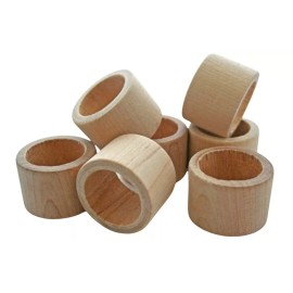 Unbranded 1-Smooth Wood Napkin Ring Holder Wedding Napkin Rings Unfinished Wood Napkin DIY