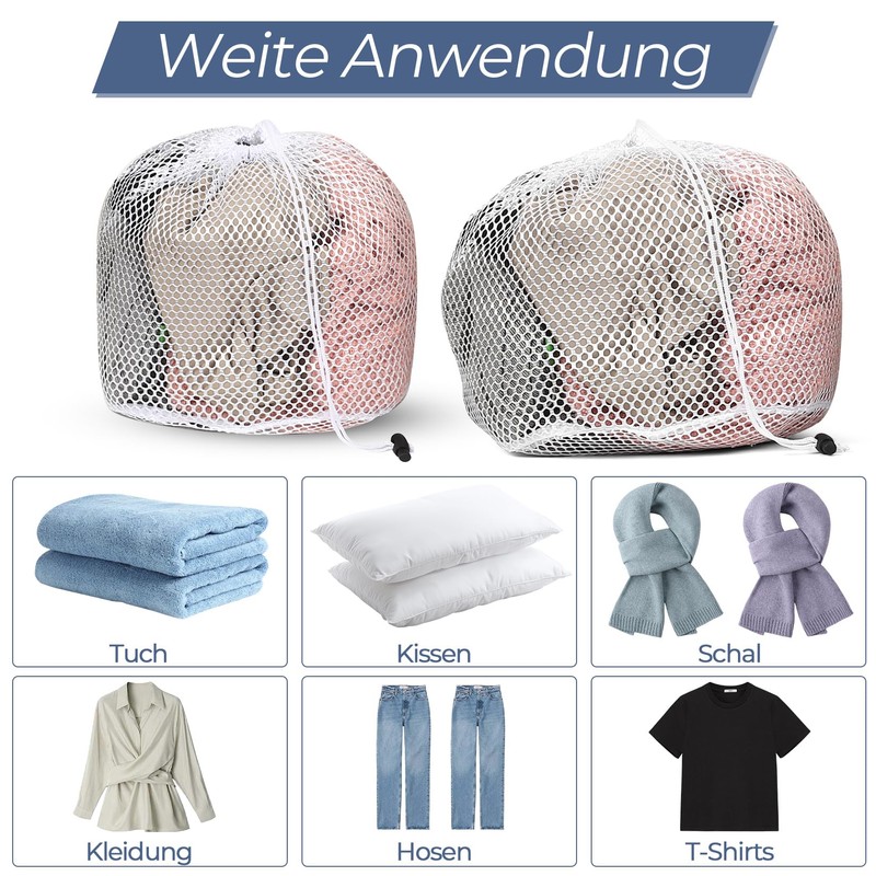 3 Pcs Mesh Laundry Bags for Washing Machine, Mesh Washing