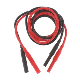 DIANN 2pcs Multimeter Test Lead Extension Male to Female Connector 4mm Banana Plug to Jack Heavy Duty 14AWG Silicone Wires Meter Leads Probes
