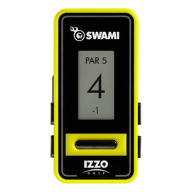 Izzo Golf Swami Clip-On Golf GPS With Voice Feature, Yellow