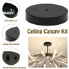 Biaungdo 6 Inch Ceiling Lighting Canopy Kit, Black Pendant Light