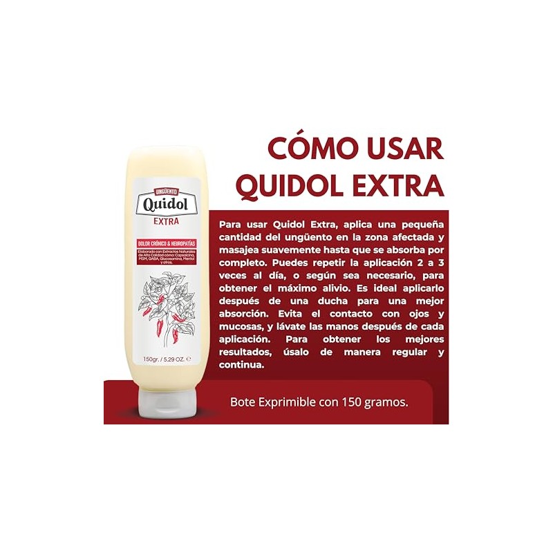 Ungento Quidol Extra 150gr - Cuidado Avanzado para Bienestar Neuroptico