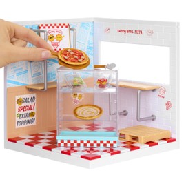 MGA's Miniverse Make It Mini Spaces Pizza Shop - Includes 1 Pack, Construction Set, DIY, Crafts, For Collectors & Children from 8 Years, Not Edible