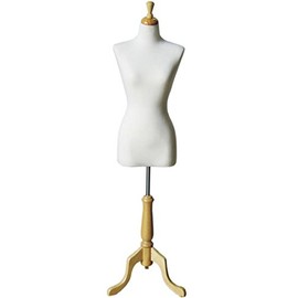 Pinnable Junior Ladies Petite Female French Dress Form - White