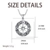 HELORET Compass Necklace Sun and Moon Compass Pendant Necklace Inspirational