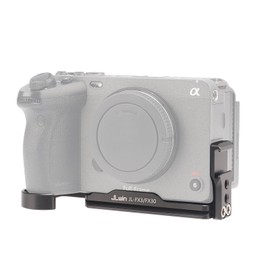 FOTGA Quick Release Plate L-Angle Vertical with Cold Shoe Quick Release Plate L-Bracket for Sony ILME-FX30/FX3 Camera, Microphone, LED Light, Monitor, Compatible with Arca Swiss Tripod