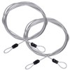 PZJFH 2Pcs 2M Security Bike Lock Cable Lightweight Wire Cable