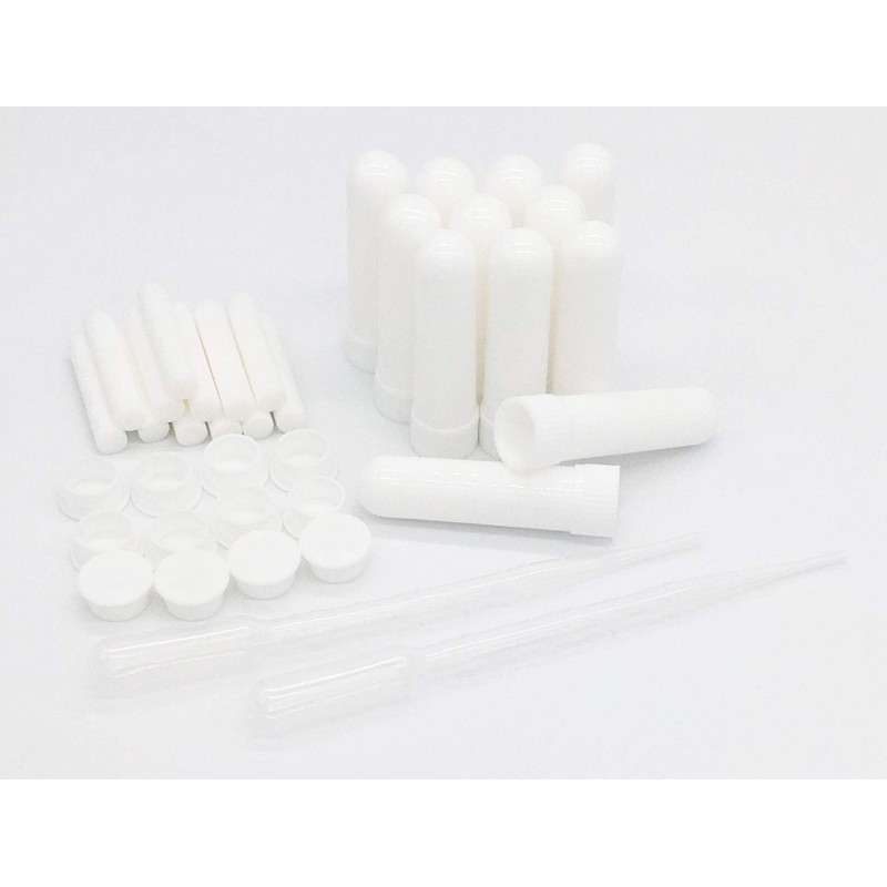 ZIOJOVK 12 Sets Essential Oil Aromatherapy Tubes Inhaler Sticks Blank