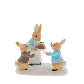 Beatrix Potter Mrs. Rabbit with Christmas Pudding