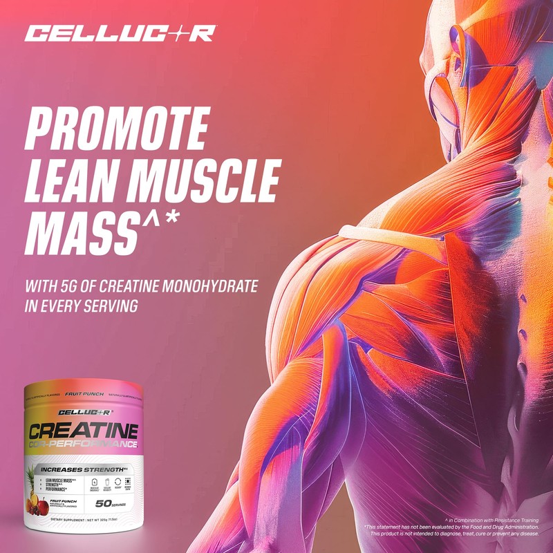 Cellucor Cellucor Creatine Powder, Fruit Punch Flavor - Increases Strength,