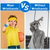 72 Pcs Wrist Sweatbands Bulk for Kids Field Day Cotton