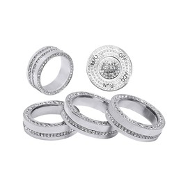 LECART Bling Car Accessories Fit for Jeep Wrangler JL Gladiator JT 2025 2024 2023 2022 2021 2020 Auto Interior Stylish Decoration Glitter Metal Knob Covers Decal Caps 6 Pack