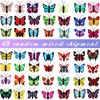 Epakh Tachuelas de Mariposa Decorativas con Efecto 3D, Multicolor, 30