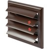 ECOPRO VENT Plastic 4" Brown Dryer Vent Cover with Flange