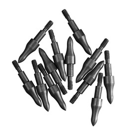 Universal Field Tips – 12 Pack – Screw-in Archery Field Points for Arrows & Crossbow Bolts – Choose Grain & Size – 100, 125, 150 Grain Precision Target Practice Tips (12, 11/32-125 Grain)