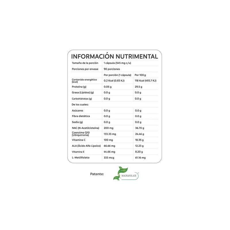 Suplemento De Fertilidad Premium 90 Cápsulas De 545 Mg Nac