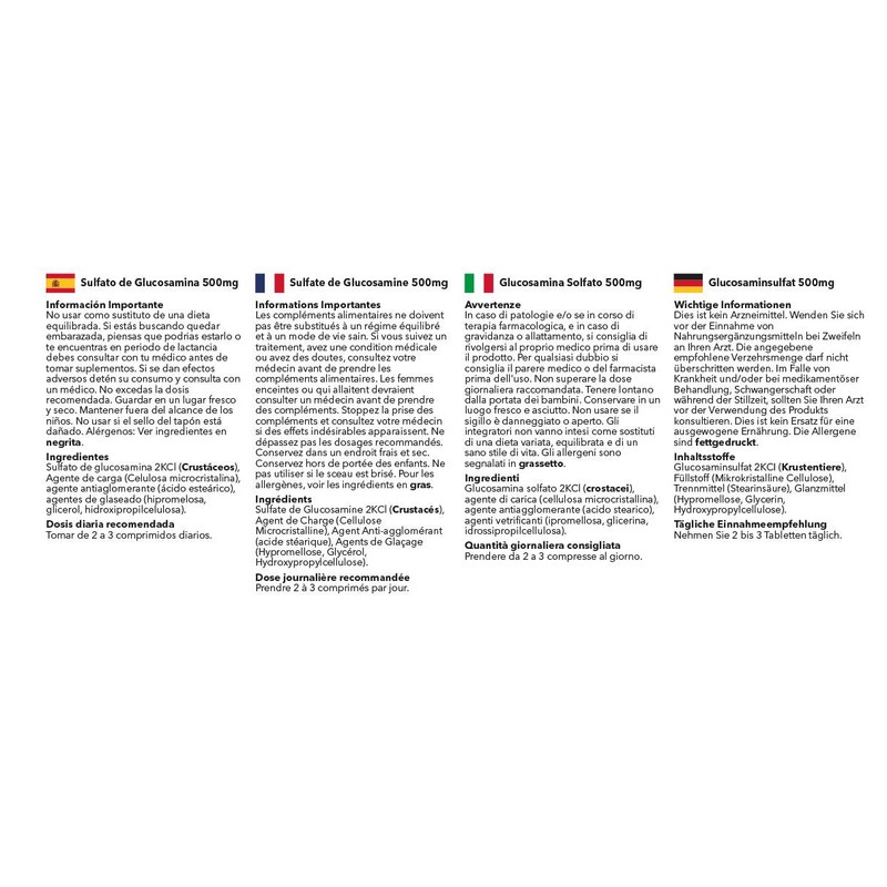 Easy to Swallow Glucosamine 500mg | Active Lifestyle Support |