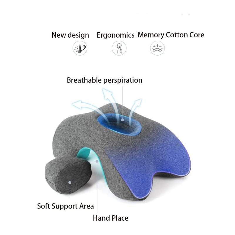 Fcare Desk Pillow for Napping, Travel Neck Pillow Memory Foam