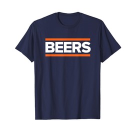 BEERS - Funny Party Beer Day Drinking Blue & Orange T-Shirt