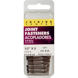 The Hillman Group 532434 Joint Fasteners Small Pack 1/2, 25-Pack
