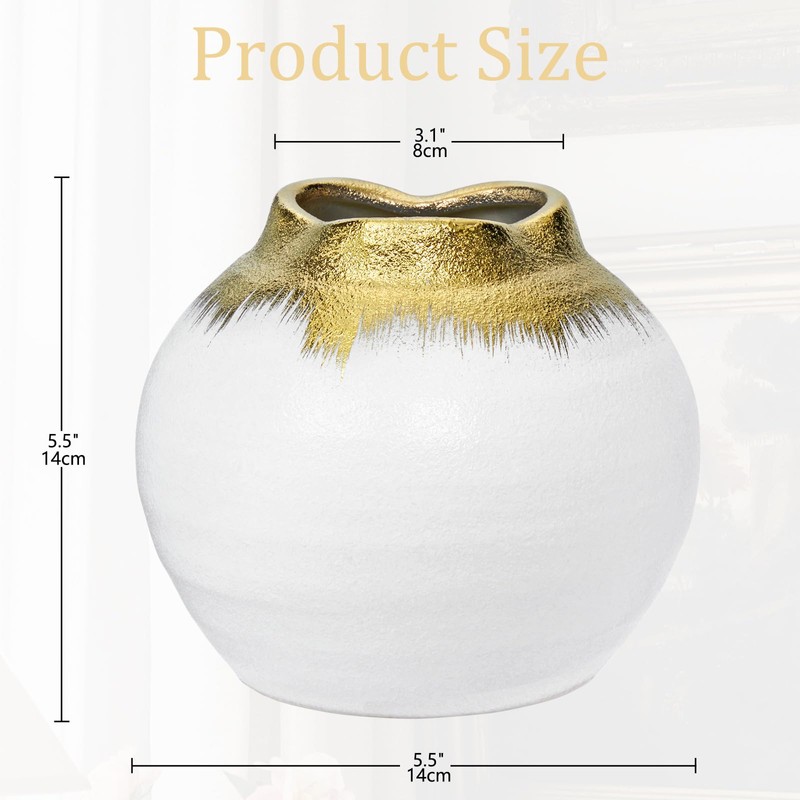 Ceramic Vase for Flower Decoration