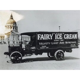 Fairy Ice Cream Fageol Trucks Fairy Ice Cream Delivery Truck NEW METAL SIGN: 9x12" Ships Free
