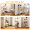 3-Tier Rolling Kitchen Storage Cart with Adjustable Wire Baskets Mobile