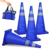BATTIFE [4 Pack] 28 Inch Collapsible Traffic Safety Cones, Multi