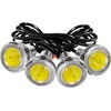 JRQLOV 4Pcs 23mm COB DC 12V Eagle Eye LED Car