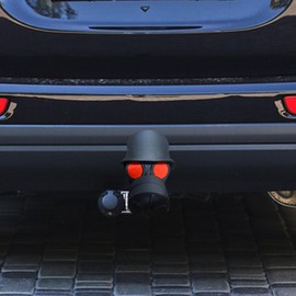 Abdeckkappe für Anhängerkupplung, Fun Gasmaske Helm Anhängerkupplung Abdeckung, Anhängerkupplung Schutzkappe, Auto Dekoration Zubehör für Deichselkupplung