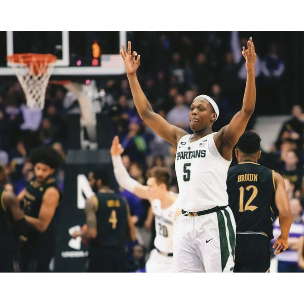 CASSIUS WINSTON MICHIGAN STATE SPARTANS 8X10 SPORTS ACTION PHOTO (OO)