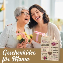 Geschenke für Mama, Kerzenständer Mama Geschenk, Geburtstagsgeschenk für Mama, Geschenk Mama Geburtsta, Beste Mama Geschenk von Tochter Sohn