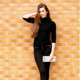 DQinLit Pearl Acrylic Clutch Purse - Elegant Evening Handbag Shoulder Bag for Wedding Dinner Party Prom White 9.84"*3.94"*1.77"