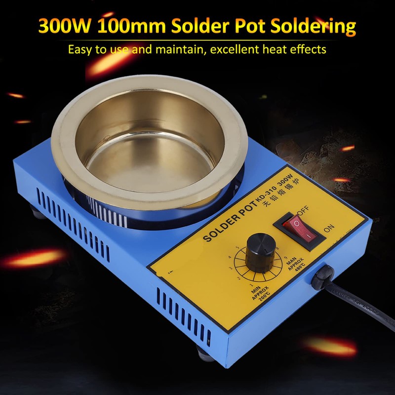 300W 100mm Solder Pots Soldering Brazing Equipment Pot Soldering Desoldering
