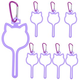 COLLBATH Pet Waste Bag Clip Stand 8 Pack Plastic Dog Poop Bag Clamp Holders for Walking