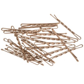 HAARallerliebst Twisted Hair Clips (Pack of 24) Beige 5 cm Ultra Hold for Blonde Hair Including Box for Storage (Box Colour: White)