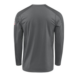 Bulwark FR Men's Flame Resistant Flex Knit Henley, Charcoal