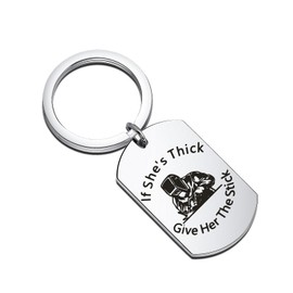 FAADBUK Welder Keychain Welding Gift If She's Thick Give Her The Stick for Her (Welder Keychain)