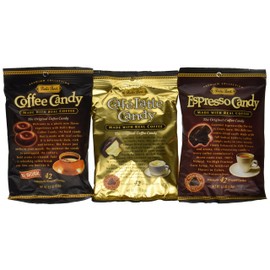 Bali's Best Coffee, Espresso and Latte Candy Three Pack, 5.3oz